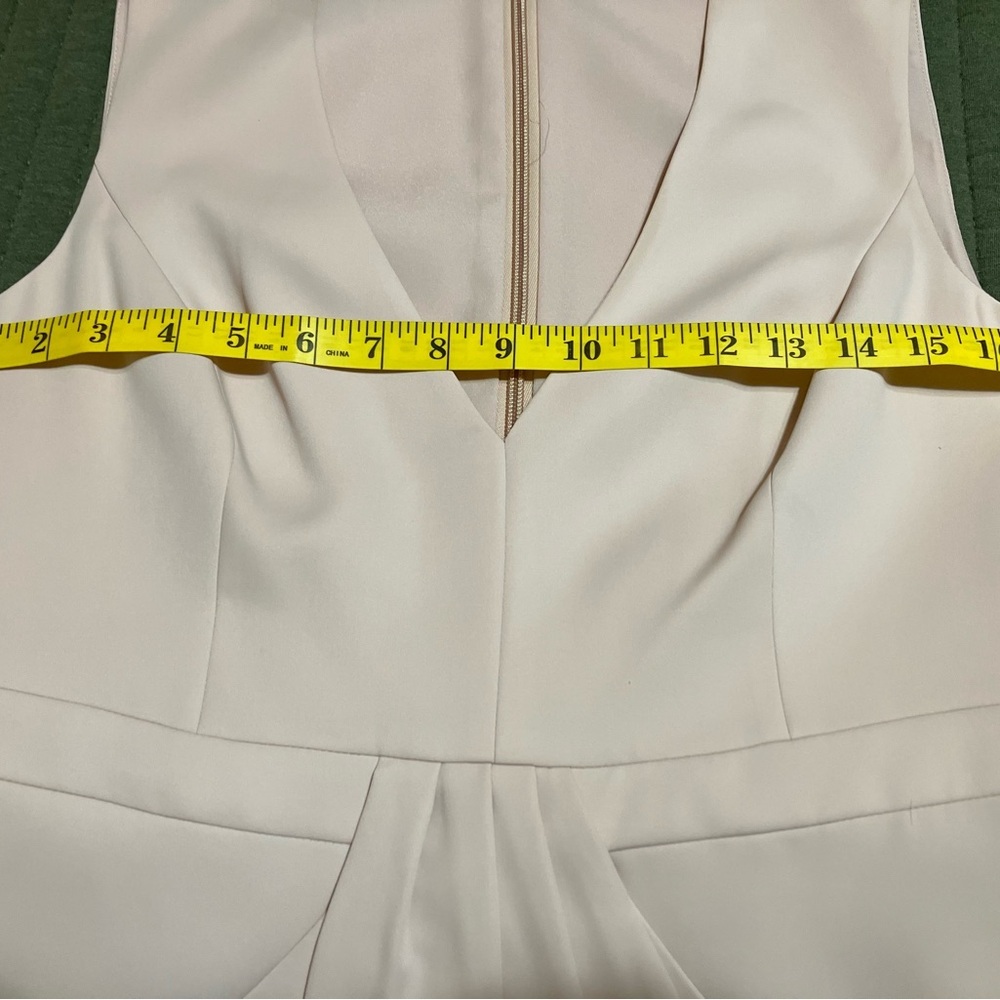 BCBGMaxAzria Claire Sleeveless Draped Skirt Dress in Bare Pink - Picture 11 of 13